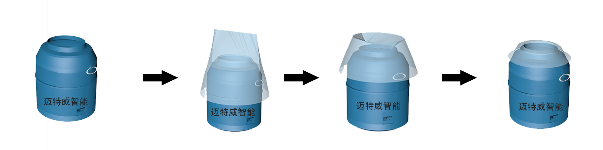 膠桶套袋示意圖